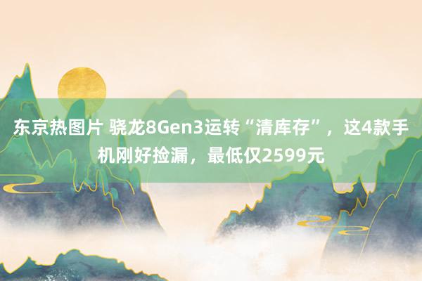 东京热图片 骁龙8Gen3运转“清库存”，这4款手机刚好捡漏，最低仅2599元