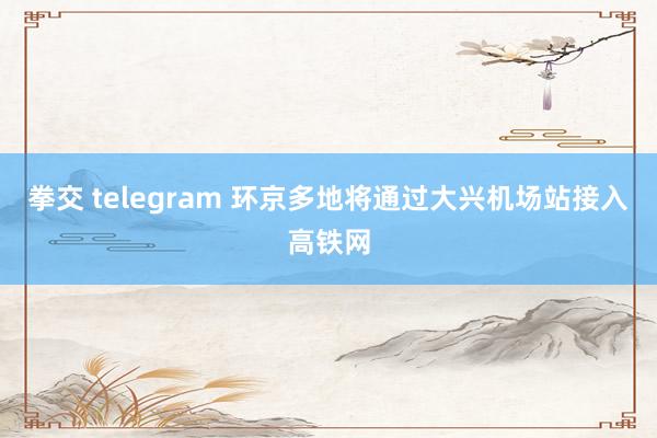 拳交 telegram 环京多地将通过大兴机场站接入高铁网